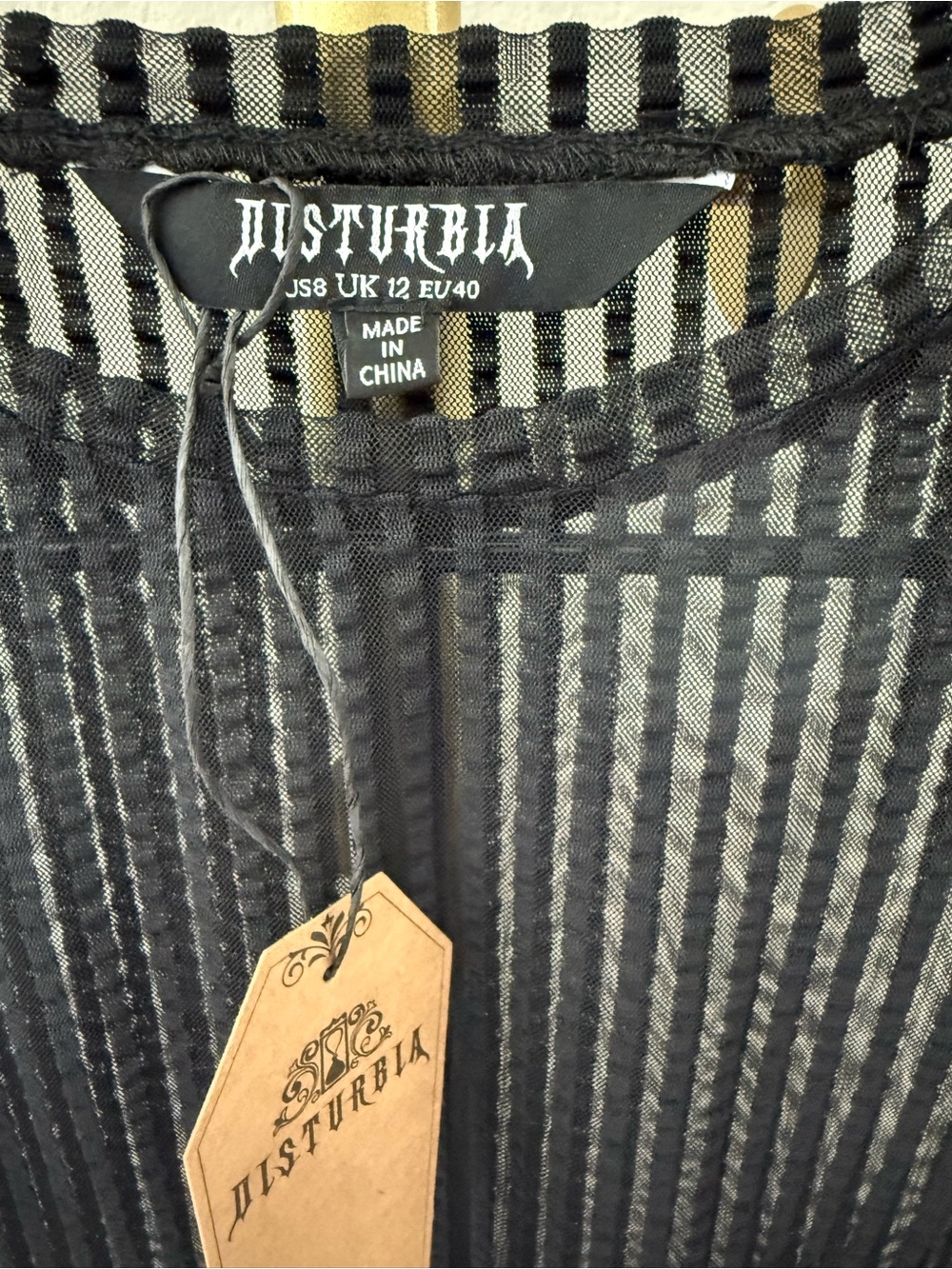 Disturbia Mourning Ruffle Top - Picture 9 of 11